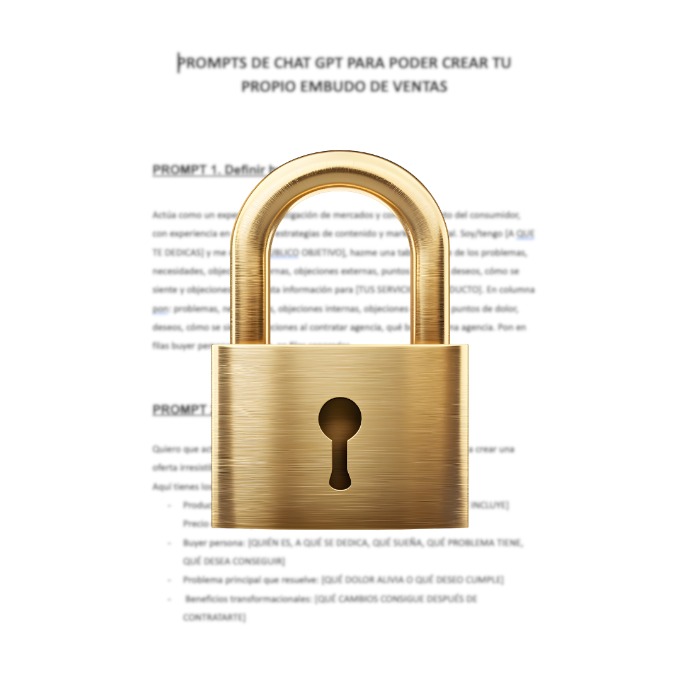 Prompt embudos de ventas